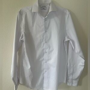 Calvin Klein White Button Up dress  Shirt
